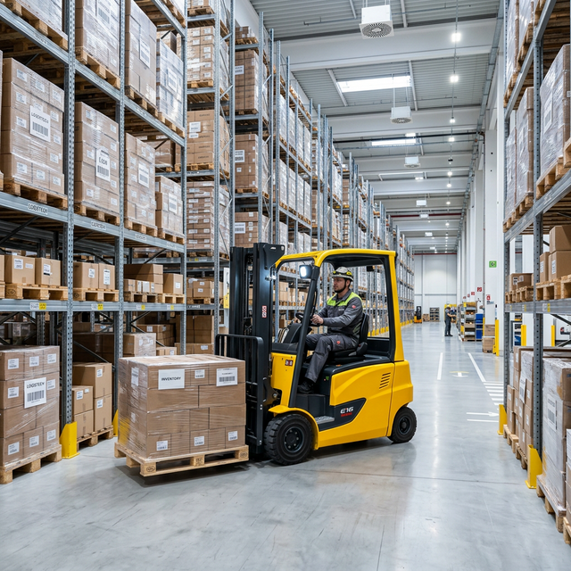 Material handling equipment and warehousing solutions for industrial logistics